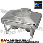 Serving Restaurant Catering Chafing Dish Eco Friendly Tableware Flip Cover Polishing Finish