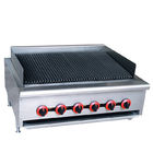 SS 304 Commercial Kitchen Equipment 36" US Type Countertop Gas Charbroiler