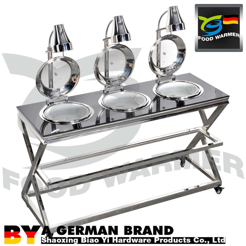 Bottom Bearing Mobile Buffet Stations Compact Structure  Oil Proof Polishing Surface